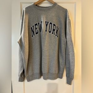 John Galt New York Crew Neck Oversized Sweatshirt